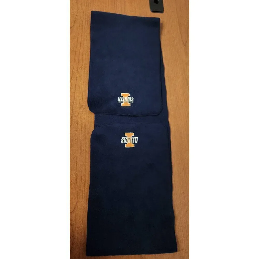 Illinois Navy Blue Fleece scarf